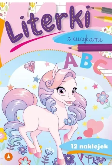 Książka edu. B5 Literki z kucykami  Naklejki SKRZAT 072181 SK