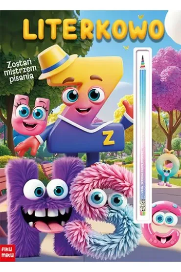 Literkowo z tęczowym ołówkiem