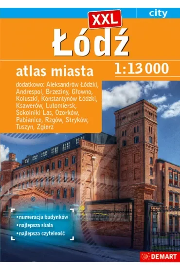 Atlas miasta Łódź +15 XXL 1:13 000