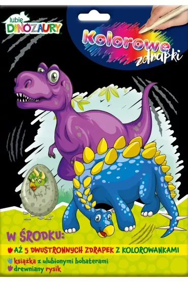 Lubię Dinozaury. Kolorowe zdrapki