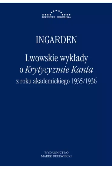 Lwowskie wykłady o Krytycyzmie Kanta z roku akademickiego 1935/1936