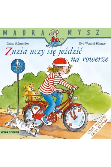 Mądra mysz - Zuzia. Zuzia uczy się jeździć na rowerze