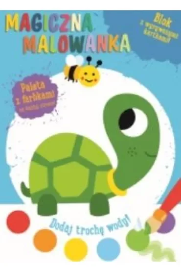Magiczna malowanka z farbkami Żółwik