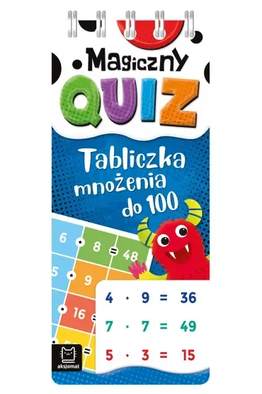 Tabliczka mnożenia do 100. Magiczny quiz. Spirala