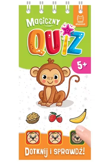 Magiczny quiz z małpką. Dotknij i sprawdź! 5+