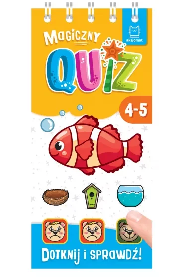 Magiczny quiz z rybką. Dotknij i sprawdź! 4-5 lat