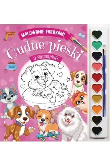 Malowanie farbkami. Cudne pieski