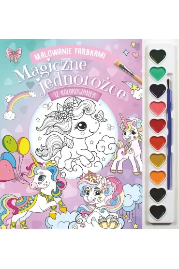 Malowanie farbkami. Magiczne jednorożce