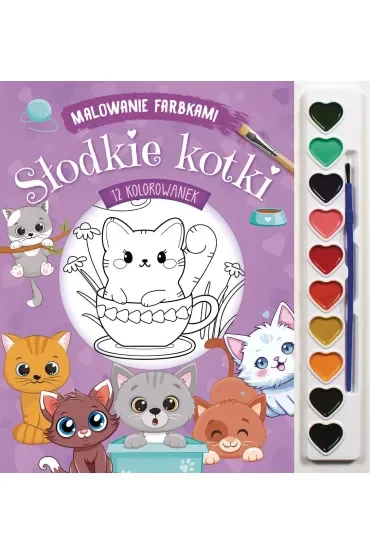Malowanie farbkami. Słodkie kotki