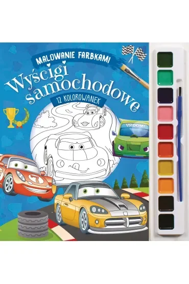 Malowanie farbkami. Wyścigi samochodowe