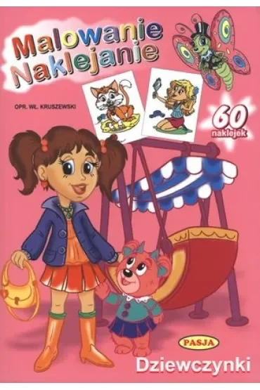 Dziewczynki. Malowanie naklejanie