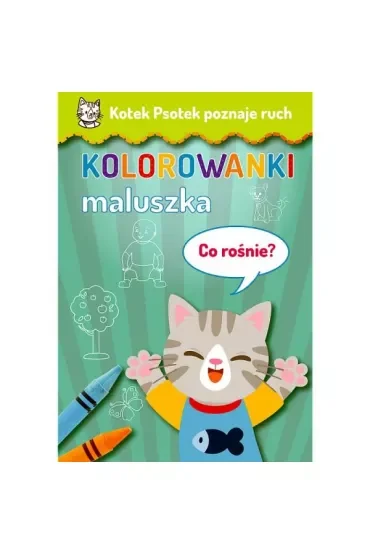 Malowanka A4 Kotek Psotek Co rośnie?
