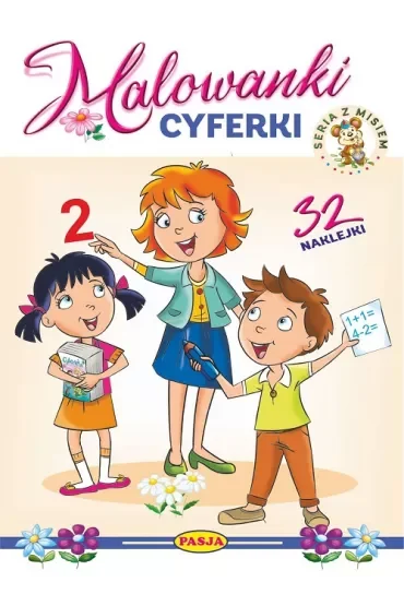 Cyferki. Malowanki. Seria z misiem