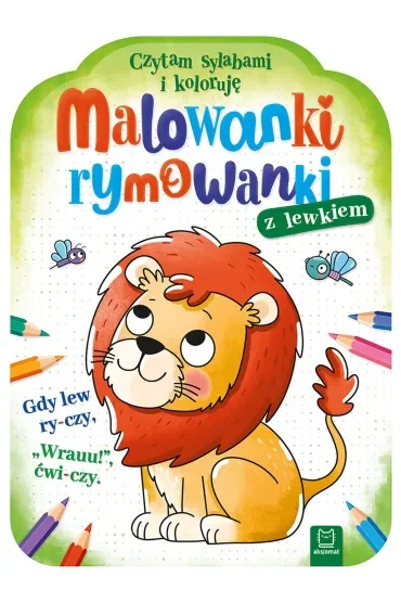 Malowanki rymowanki z lewkiem. Czytam sylabami i koloruję