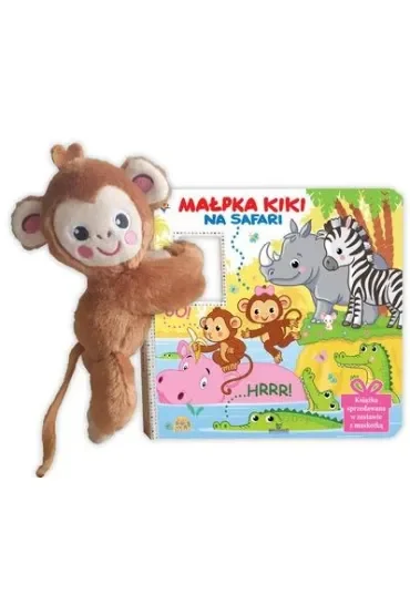 Małpka Kiki na safari książka z maskotką