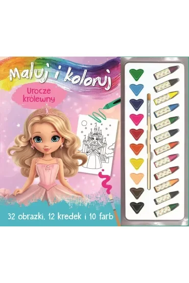 Maluj i koloruj. Urocze królewny