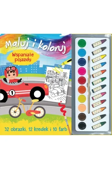 Maluj i koloruj. Wspaniałe pojazdy