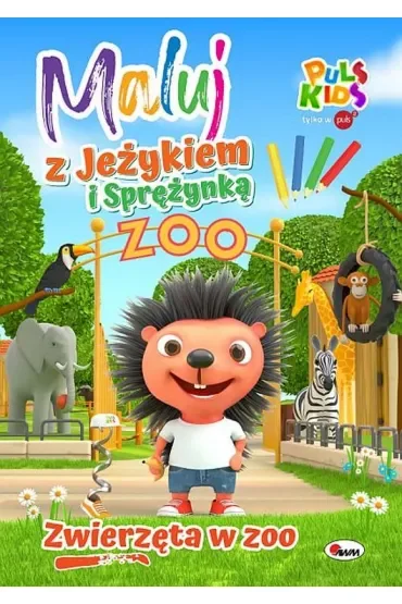 Maluj z Jeżykiem i Sprężynką Zwierzęta w zoo
