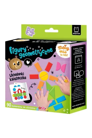 Mały miś to lubi  Figury geometryczne. Układanki   książeczka 3