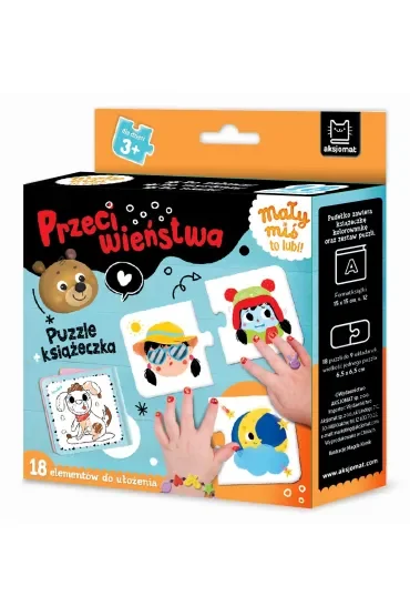 Mały miś to lubi  Przeciwieństwa. Puzzle   książeczka 3