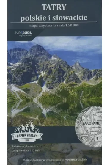 Tatry polskie i słowackie. Mapa turystyczna ECO w skali 1:50 000