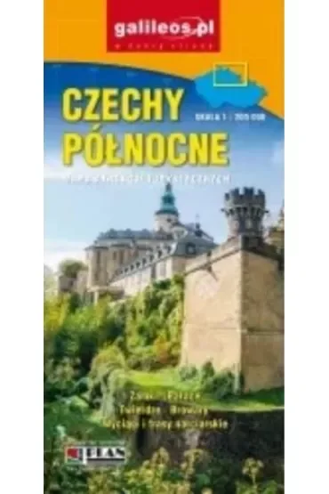 Mapa atrakcji tur.- Czechy Północne 1: 200 000