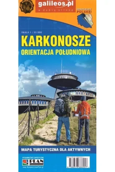 Mapa dla aktywnych - Karkonosze orentacja południowa (laminat)