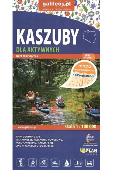 Mapa dla aktywnych - Kaszuby 1:100 000 wodoodp.