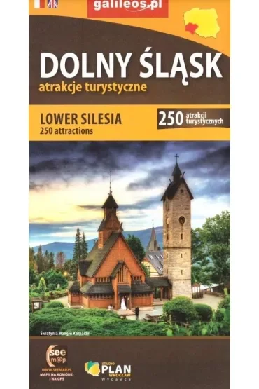 Dolny Śląsk - mapa atrakcji 2022 - PL/EN