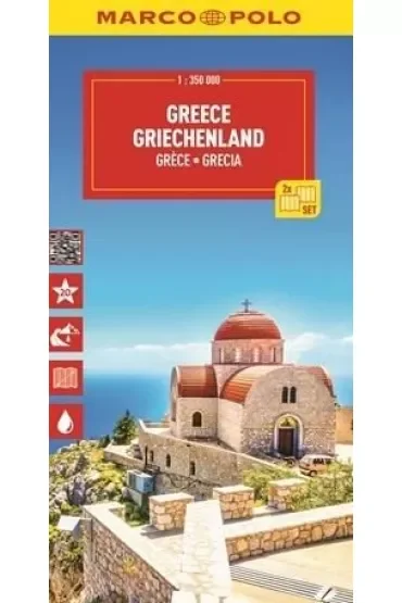 Grecja. Mapa drogowa w skali 1:350 000
