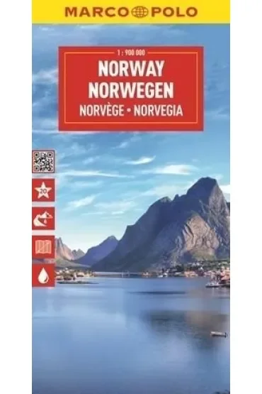Mapa drogowa Norwegia 1:900 000