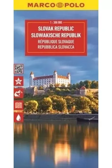 Słowacja. Mapa drogowa w skali 1:300 000