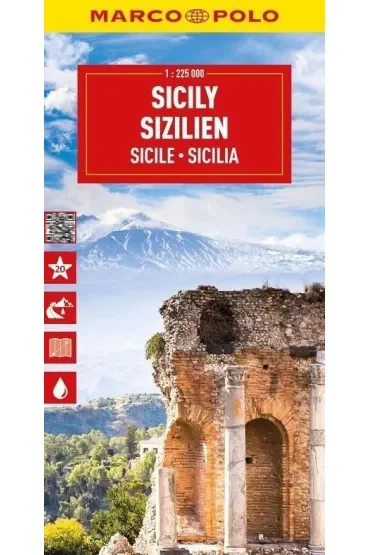 Mapa drogowa Sycylia 1:225 000