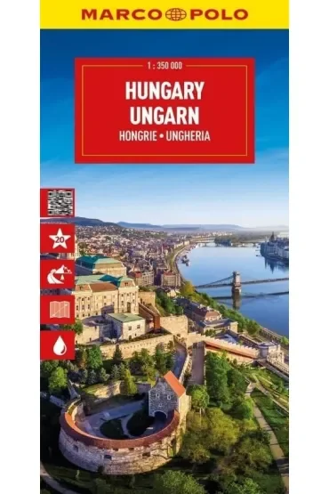 Mapa drogowa Węgry 1:350 000