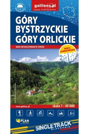 Mapa - Góry Bystrzyckie i Góry Orlickie 1:40 000