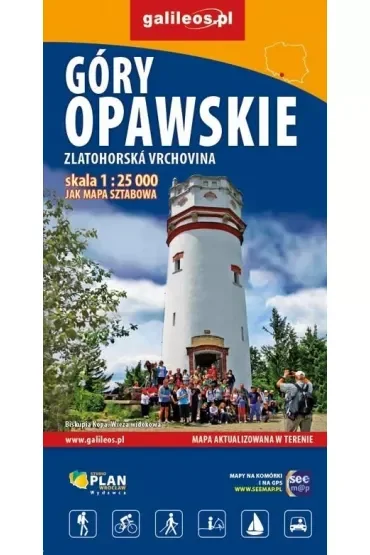 Góry Opawskie - mapa 1 : 25 000 - 2022