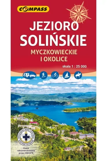 Mapa - Jezioro Solińskie 1:25 000 mapa wodoodporna