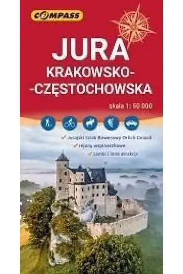 Jura Krakowsko-Częstochowska. Mapa turystyczna w skali 1:50 000