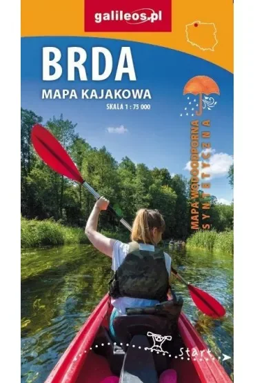 Brda - mapa kajakowa 2023 - syntetyk