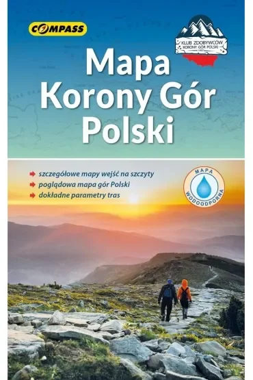 Mapa Korony Gór Polski (wersja wodoodporna)