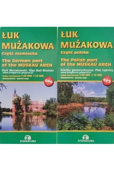 Mapa - Łuk Mużakowa cz. polska i niemiecka