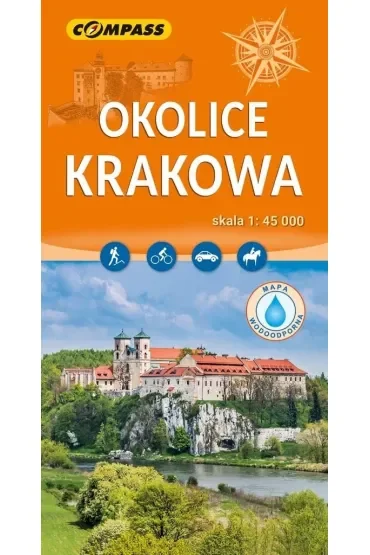 Okolice Krakowa mapa laminowana skala 1 : 45 000