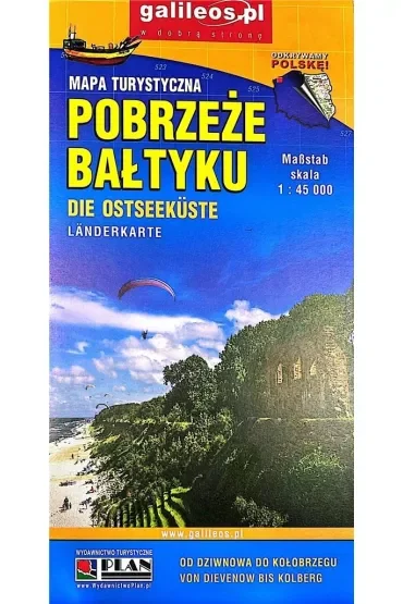 Mapa - Pobrzeże Bałtyku 1:45 000