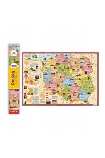 Polska - Mapa administracyjna dla dzieci