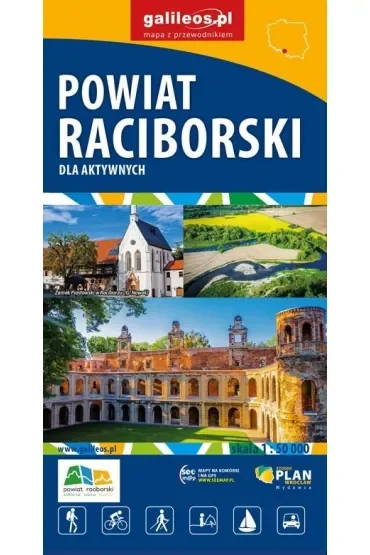 Mapa - Powiat Raciborski 1:50 000 wodoodporna