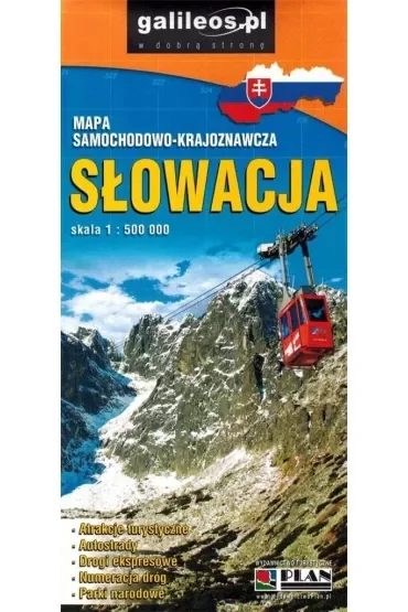 Słowacja 1:500 000. Mapa samochodowo-krajoznawcza