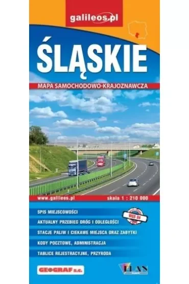 Mapa samochodowo-kraj. - Śląskie 1: 210 000