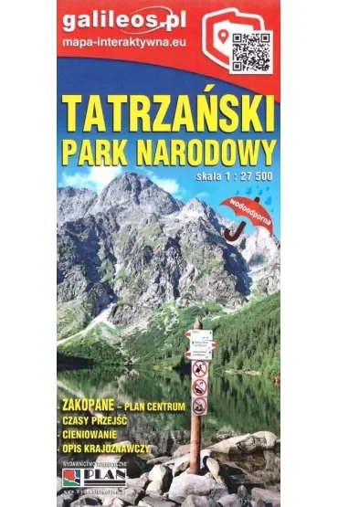 Mapa - Tatrzański Park Narodowy 1:27 500