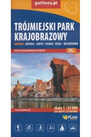 Trójmiejski Park Krajobrazowy - mapa - 1:25 000