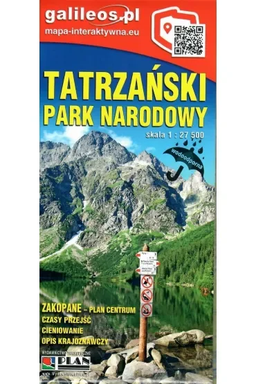 Mapa tur. - Tatrzański Park Narodowy 1:27 000
